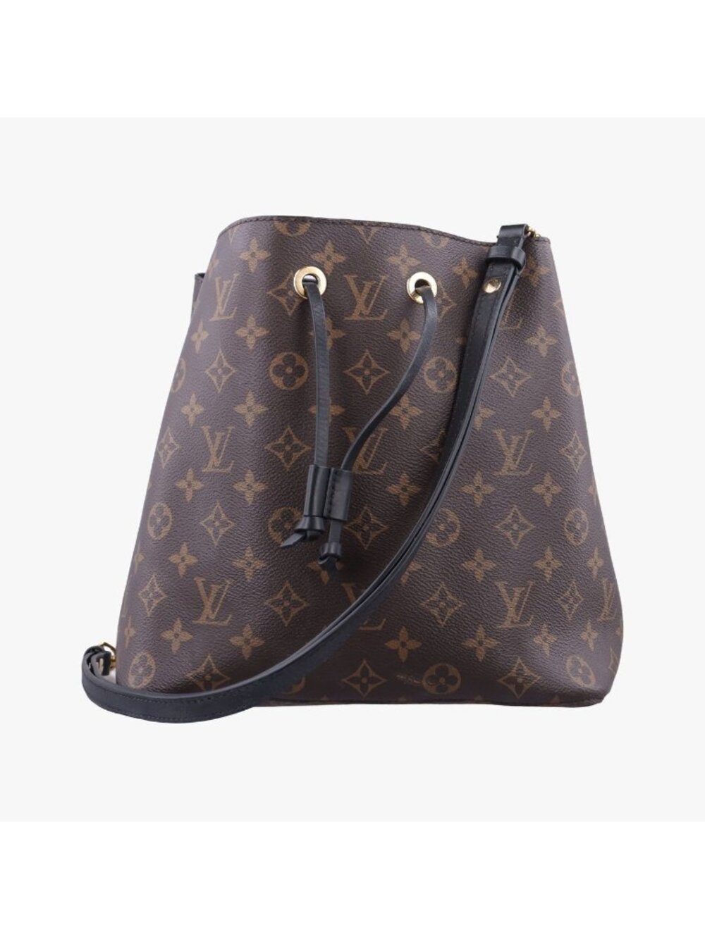 Louis Vuitton Neo Noe Brown Noir Monogram Canvas Bucket Bag